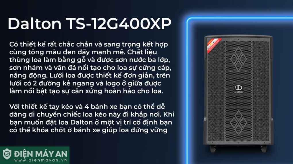 Loa kéo bình Dalton TS-12G400XP Bass 30cm 500W